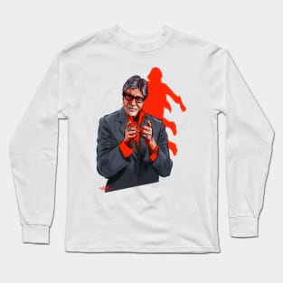 Amitabh Bachchan - An illustration by Paul Cemmick Long Sleeve T-Shirt